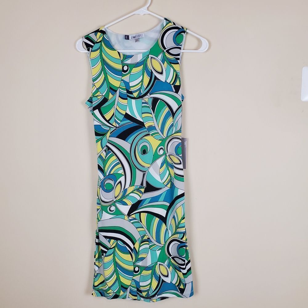 Jennifer Lopez Haute Tropics Open Back Dress Size XS